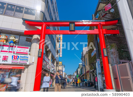 小町街等日本鎌倉城市景觀 58990403