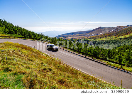 滋賀草津高原道路[群馬側]的風景 58990639