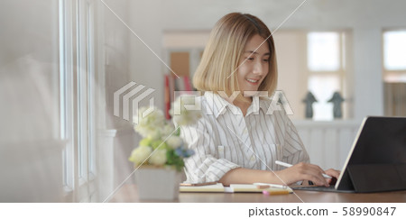 Portrait of young female professional designer 58990847