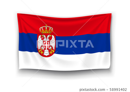 flag of serbia 58991402