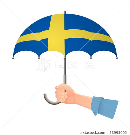 Sweden flag umbrella 58993003