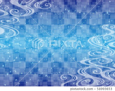 Japanese pattern flowing water pattern background Japanese pattern flowing water pattern background 58993653