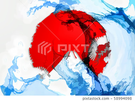 富士的抽像日出 58994098