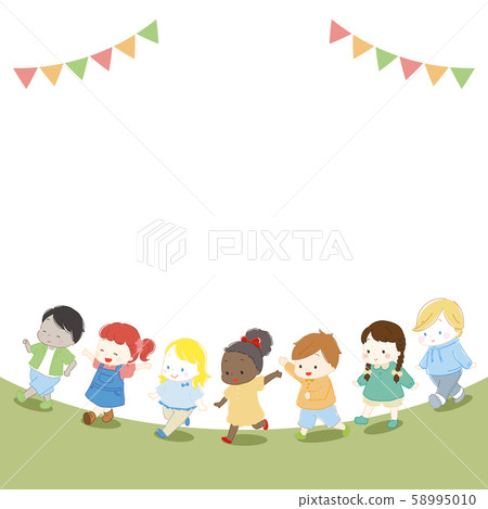 Children playing around the world - Stock Illustration [58995010] - PIXTA