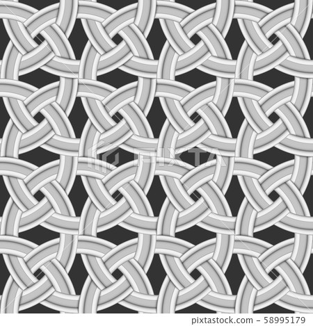 Celtic circle ornament seampless pattern 58995179