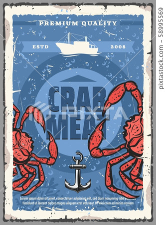 Seafood crab, fishing and food gourmet restaurant 58995569