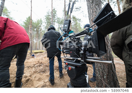 Photo from the backstage of filming in the forest Photo from the backstage of filming in the forest 58997046