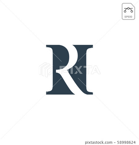 initial RN logo design or icon vector isolated initial RN logo design or icon vector isolated 58998624