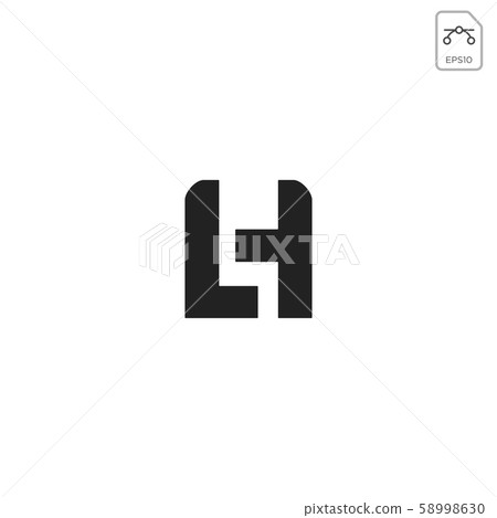 initial LH logo design or icon vector isolated initial LH logo design or icon vector isolated 58998630