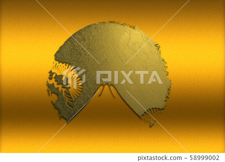 Abstract gold fuji and sun Abstract gold fuji and sun 58999002