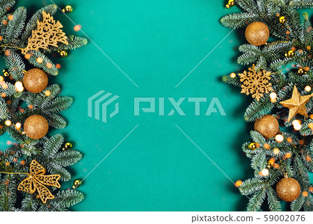 Christmas green background. Christmas green background. 59002076