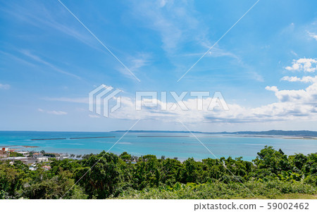 A beautiful sea view from Katsuren Castle 59002462