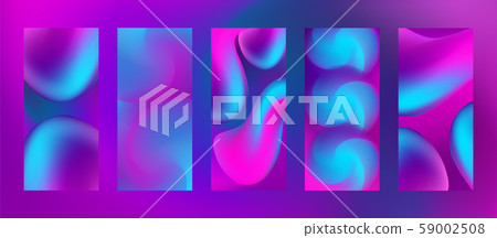 Smartphone fluid liquid vector background set Smartphone fluid liquid vector background set 59002508