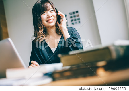 Woman business smartphone Woman business smartphone 59004353
