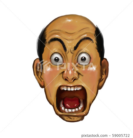 Thick coating, surprise, open mouth, bald, real, hand drawn, Thick coating, surprise, open mouth, bald, real, hand drawn, 59005722