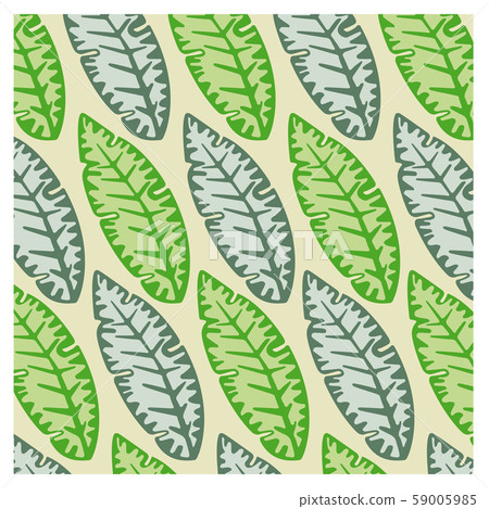 Pattern of green leaves 59005985