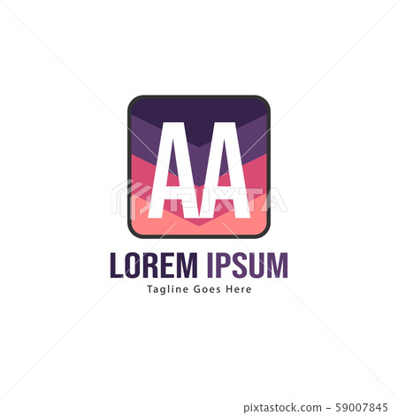 AA Letter Logo Design. Creative Modern AA Letters - Stock Illustration ...