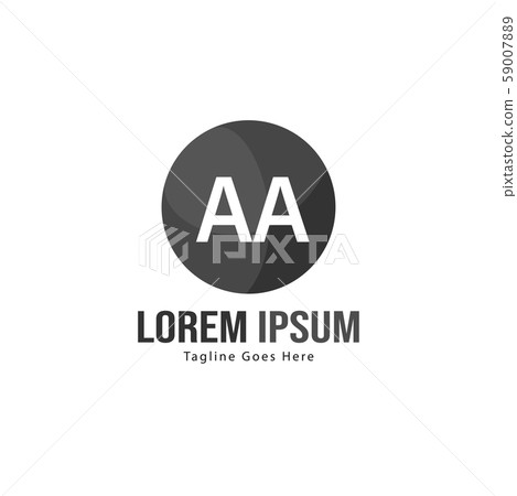 AA Letter Logo Design. Creative Modern AA Letters - Stock Illustration ...