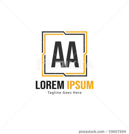 AA Letter Logo Design. Creative Modern AA Letters - Stock Illustration ...