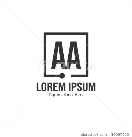 AA Letter Logo Design. Creative Modern AA Letters - Stock Illustration ...