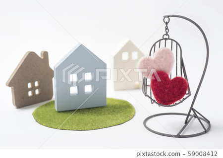 Image of couple dreaming of detached house Image of couple dreaming of detached house 59008412