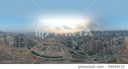 19 Oct 2019, kowloon city district,  Top view of 59009132