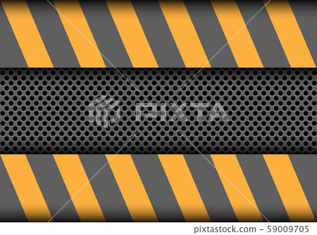 Abstract circle mesh metallic on grey yellow design modern industrial background vector illustration. Abstract circle mesh metallic on grey yellow design modern industrial background vector illustration. 59009705