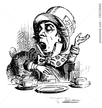 Alice in Wonderland vintage illustration Alice in Wonderland vintage illustration 59010660