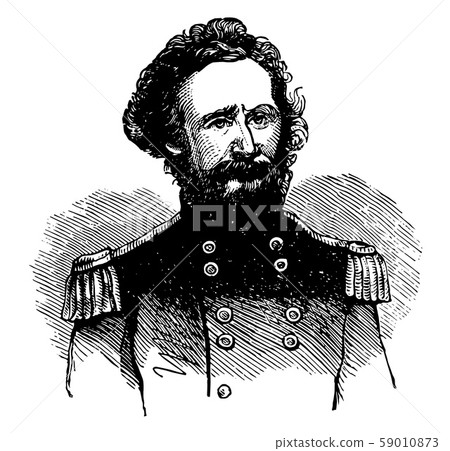 Nathaniel Lyon vintage illustration 59010873