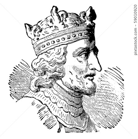 Stephen I of Hungary, vintage illustration Stephen I of Hungary, vintage illustration 59010920
