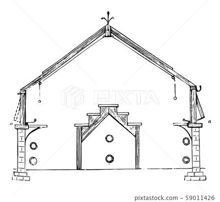 Section of Span Roof Plant House vintage 59011426