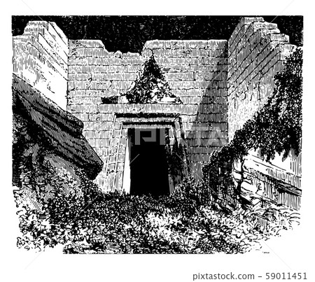 Tomb of Atreus the Treasury of Atreus vintage 59011451