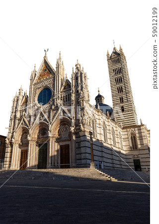 Siena Cathedral isolated on white background - Tuscany Italy Siena Cathedral isolated on white background - Tuscany Italy 59012199