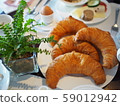 Breakfast croissants 59012942