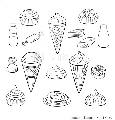 Sweet Food Pictograms Sweet Food Pictograms 59013439