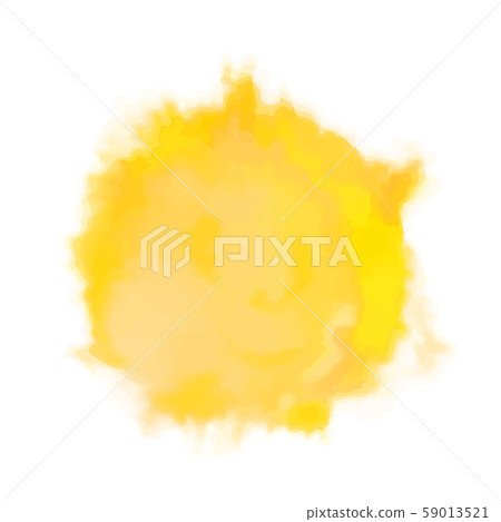 Vector watercolor sun, isolated on white background. Illustration. 59013521