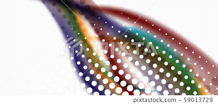 Line wave art illustration on light backdrop. Vector abstract design banner template. Business 59013729