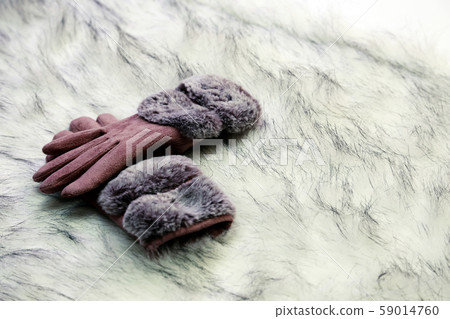 fur glove leather on fer animal fur background t fur glove leather on fer animal fur background t 59014760