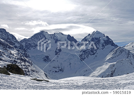 St. Moritz Corvatsch, winter ski resort in Switzerland 59015819