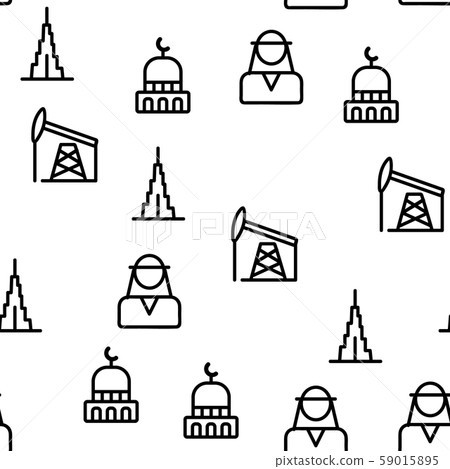 Dubai Vector Seamless Pattern Dubai Vector Seamless Pattern 59015895