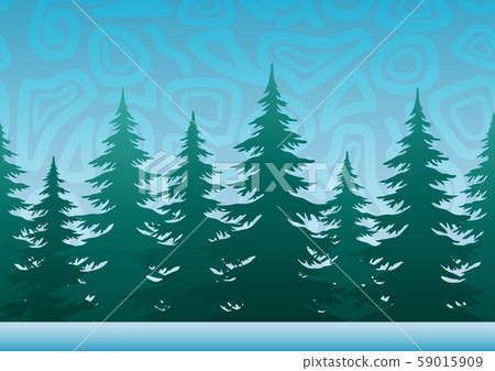 Landscape with Christmas Trees Landscape with Christmas Trees 59015909