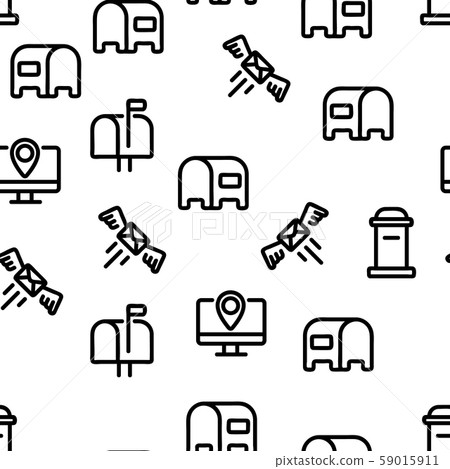 Post Company Vector Seamless Pattern Post Company Vector Seamless Pattern 59015911