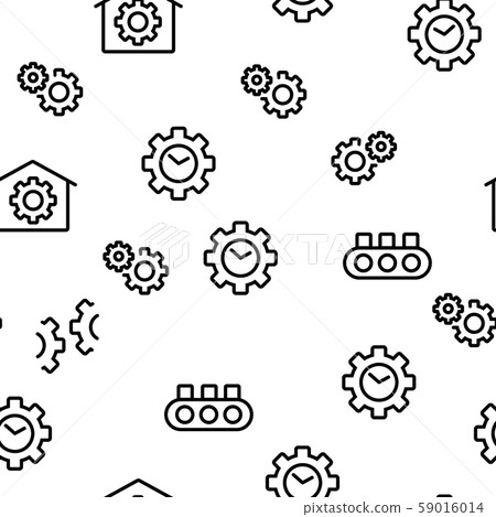 Automation Vector Seamless Pattern 59016014