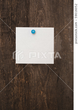 blank sheet for notes on wooden background 59016052