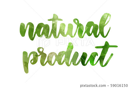 Natural product calligraphy lettering Natural product calligraphy lettering 59016150