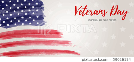 USA Veterans day banner 59016154
