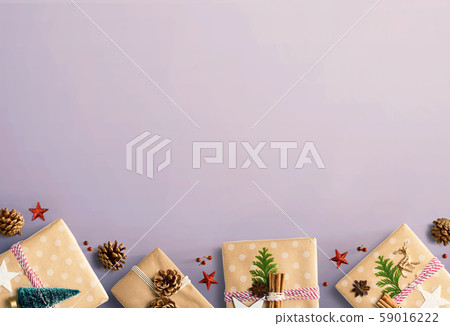 Handmade Christmas gift boxes with ornaments Handmade Christmas gift boxes with ornaments 59016222