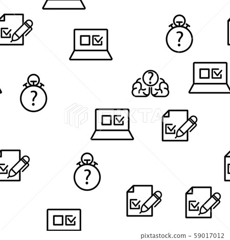 Quiz Game Vector Seamless Pattern Quiz Game Vector Seamless Pattern 59017012