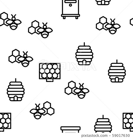 Honeycomb Vector Seamless Pattern - Stock Illustration [59017630] - PIXTA