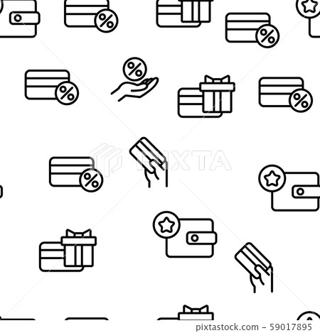 Loyalty Program Bonus Vector Seamless Pattern 59017895